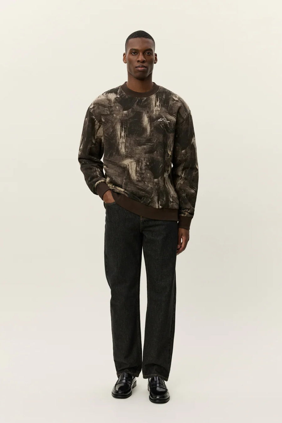 Dash AOP Sweatshirt - Teak Les Deux