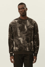 Dash AOP Sweatshirt - Teak Les Deux