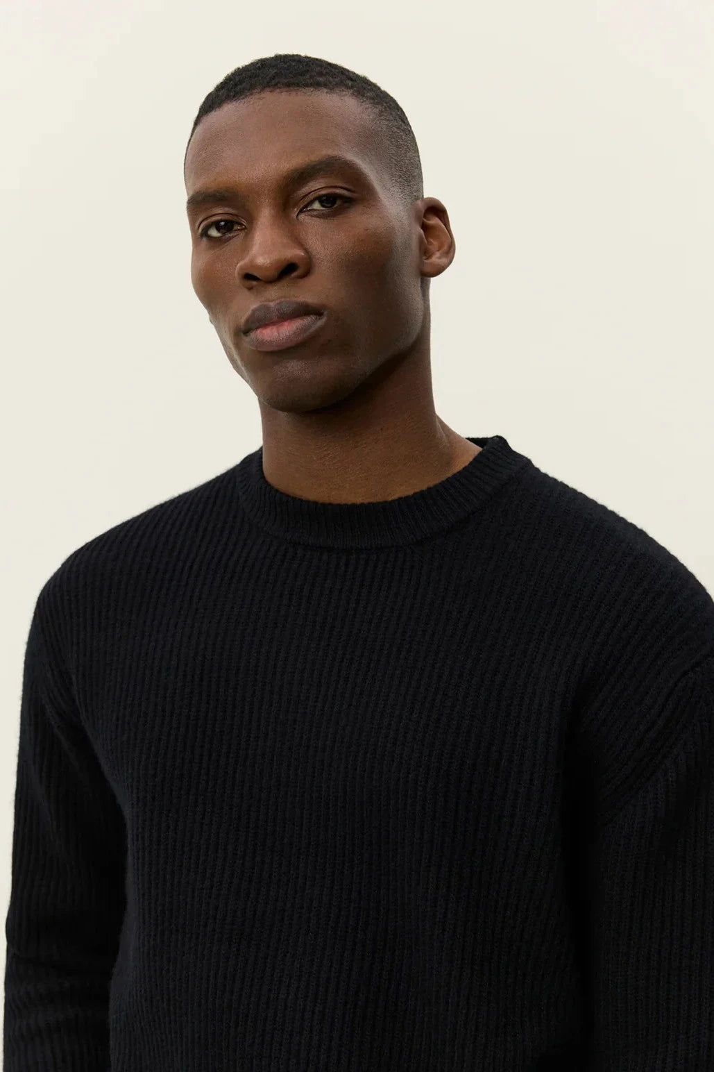 Eddie Wool Rib Crewneck Knit Les Deux
