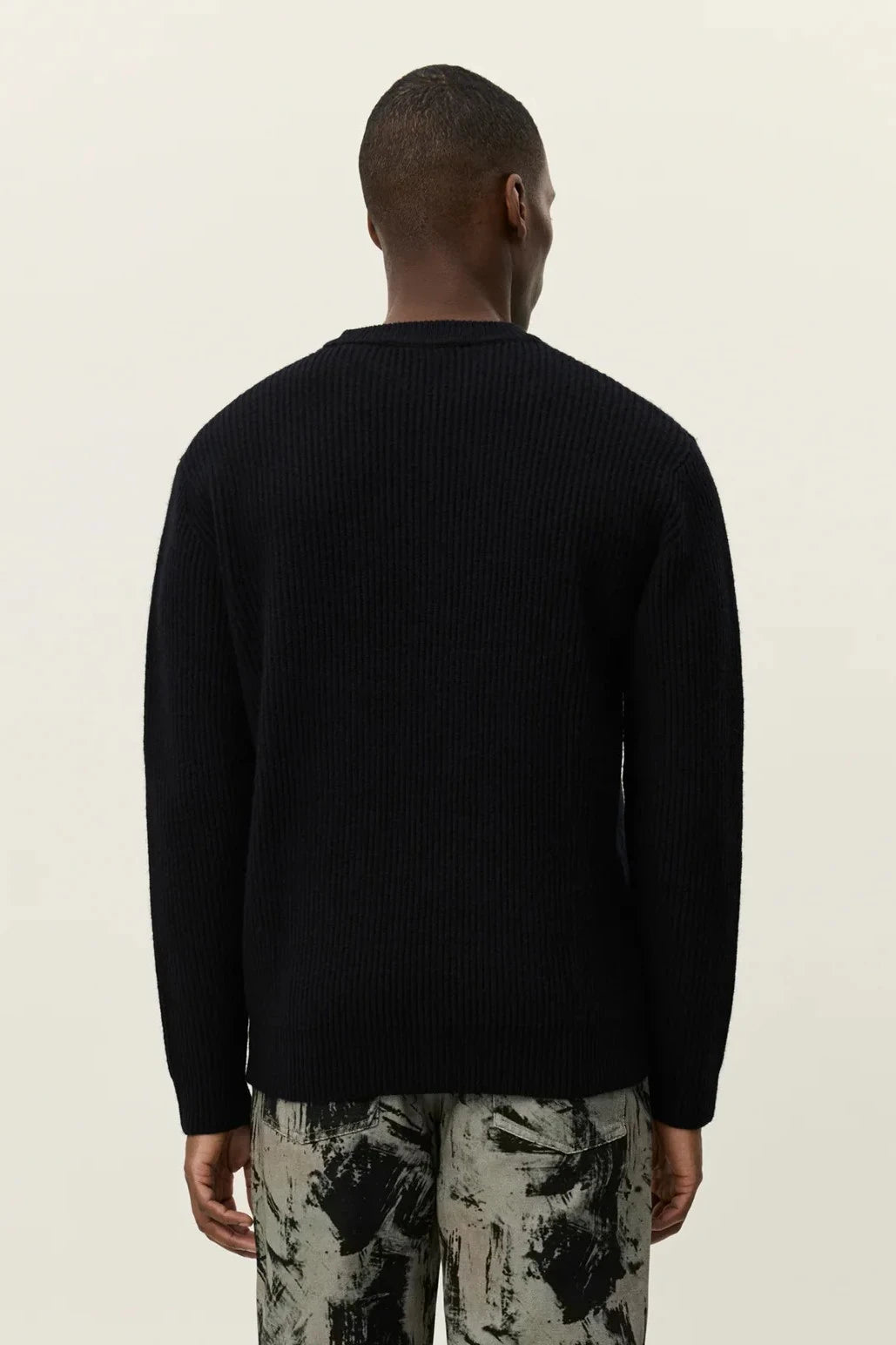 Eddie Wool Rib Crewneck Knit Les Deux