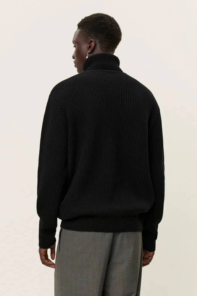 Eddie Wool Rib Rollneck Knit