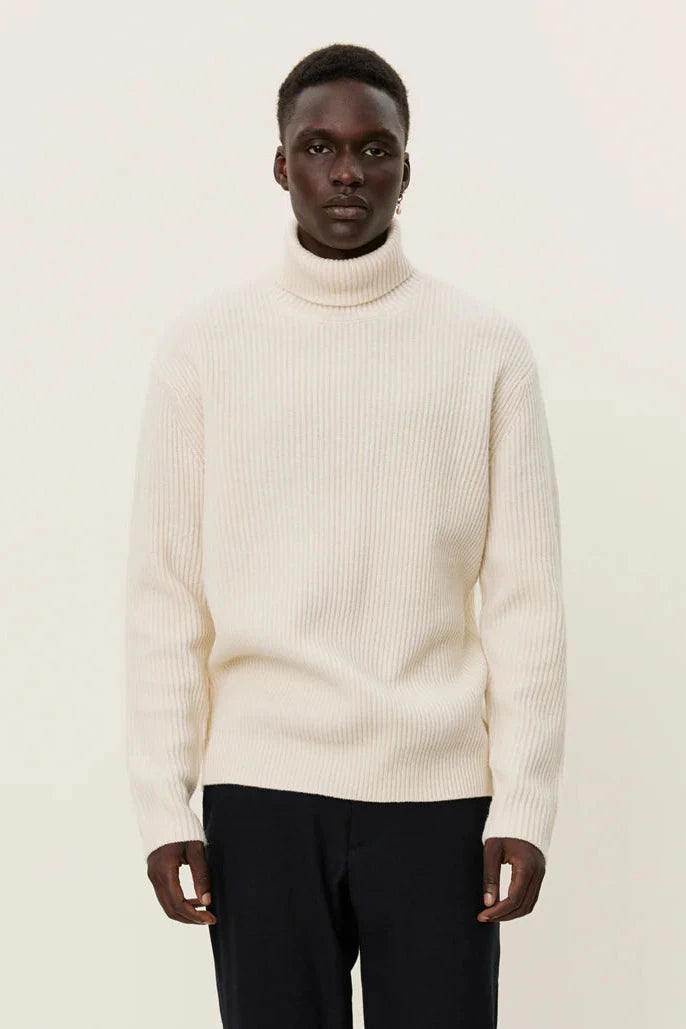 Eddie Wool Rib Rollneck Knit 