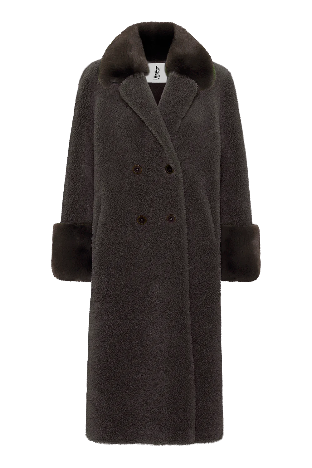 Fiona Wool Coat Long Chocolate Americandreams