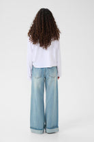 GZsara HW wide jeans - Washed blue Gestuz