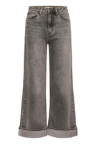 GZsara HW wide jeans - Washed grey Gestuz