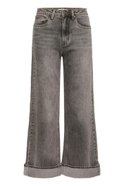 GZsara HW wide jeans - Washed grey Gestuz