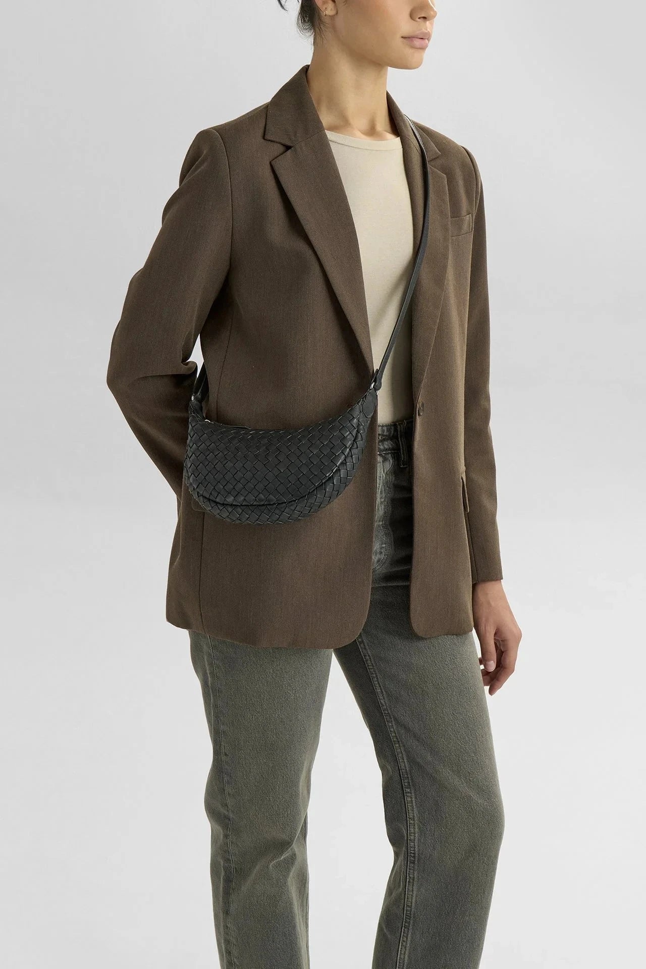 GabyMBG Crossbag, Weave Black Markberg