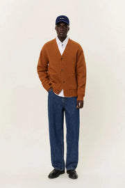 Gary Fleck Wool Cardigan (Dark Ochre)