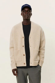 Gary Fleck Wool Cardigan (Light Sand)