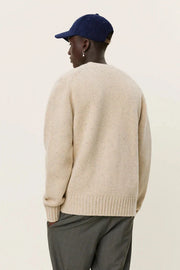 Gary Fleck Wool Cardigan (Light Sand)