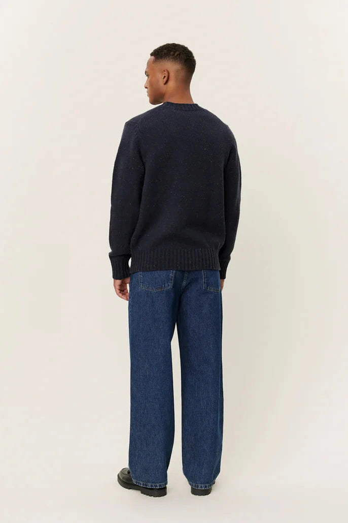 Gary Fleck Wool Roundneck (Dark Navy)