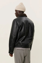 Geo Leather Jacket