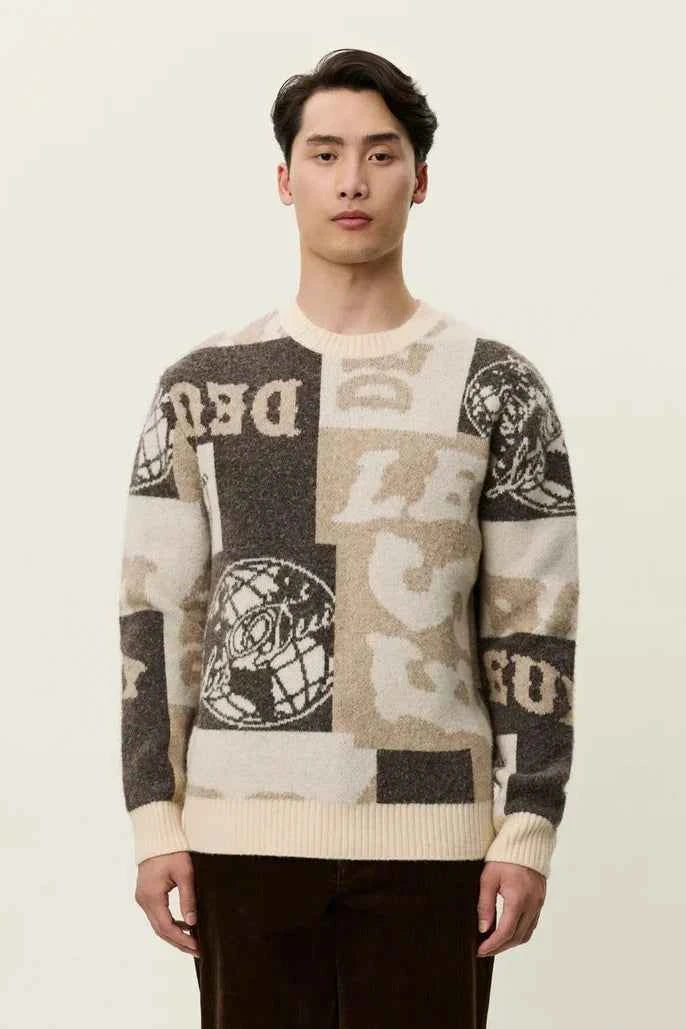 Globe Crewneck Knit Les Deux
