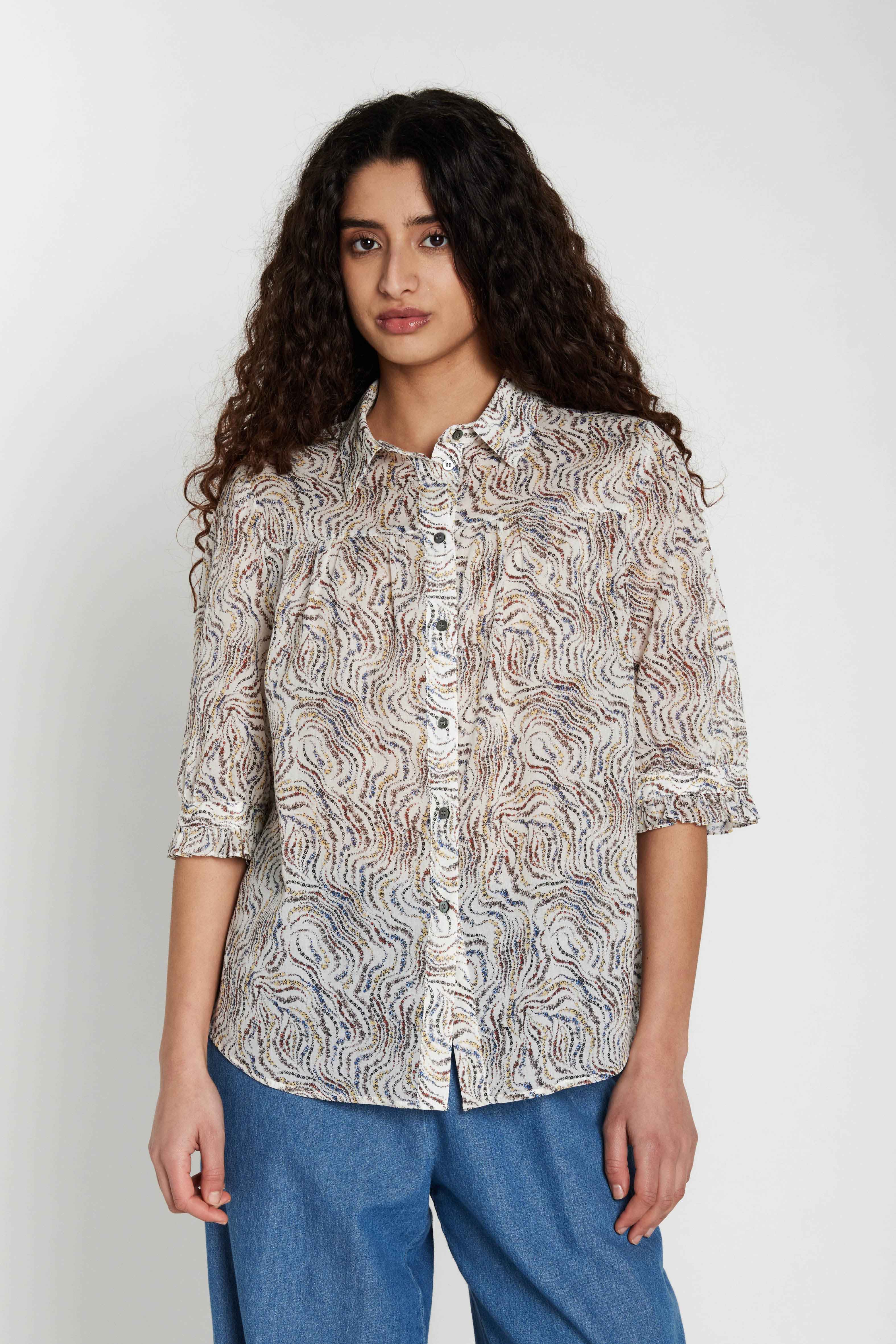 HM Telser shirt - Delicate Bloom print Heartmade