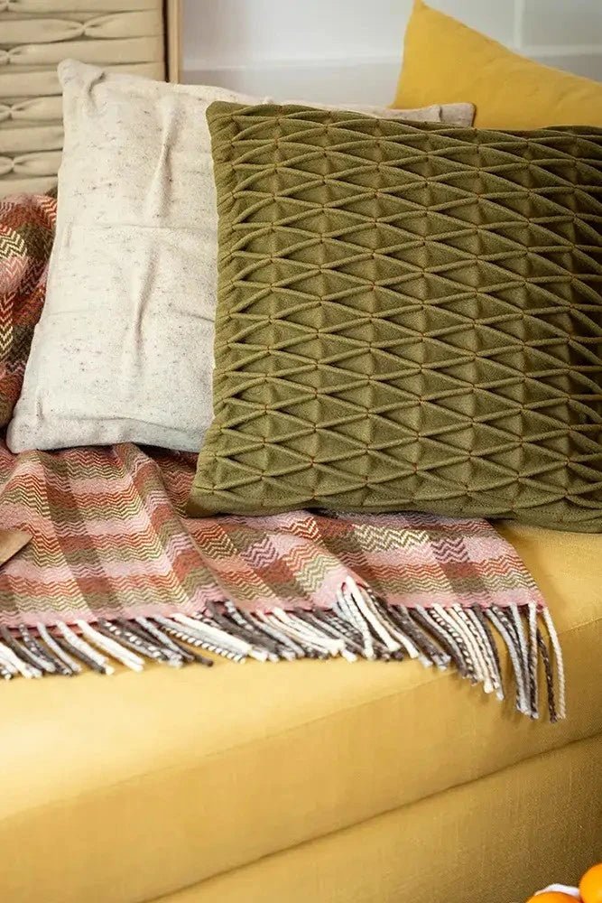 Honeycomb Cushion - Dark Khaki Burel Factory