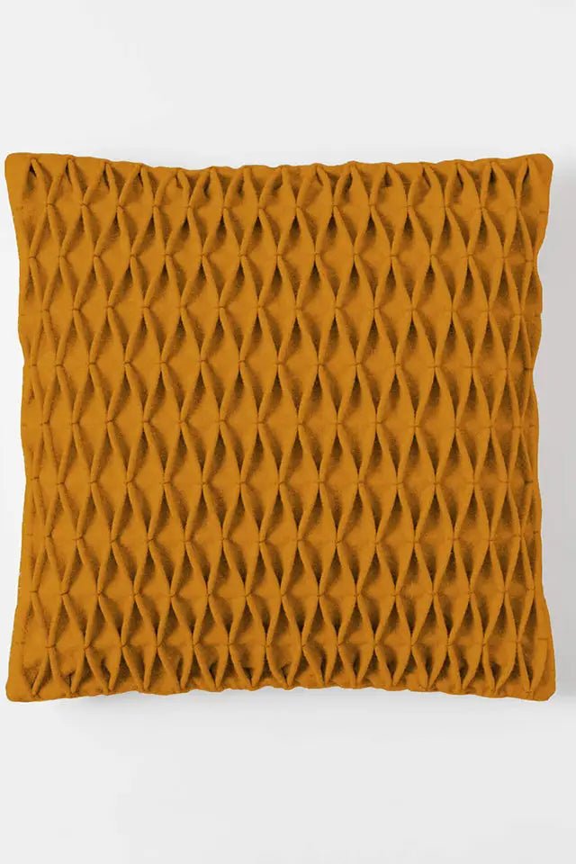 Honeycomb Cushion - Pumpkin Burel Factory