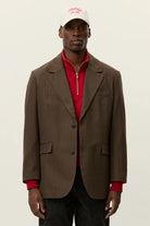 James Houndstooth Check Blazer Les Deux