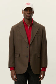 James Houndstooth Check Blazer Les Deux