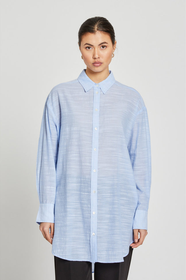 JuniperusBBLong shirt - Light Blue Bruuns Bazaar