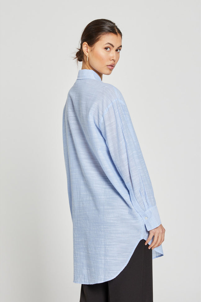 JuniperusBBLong shirt - Light Blue Bruuns Bazaar