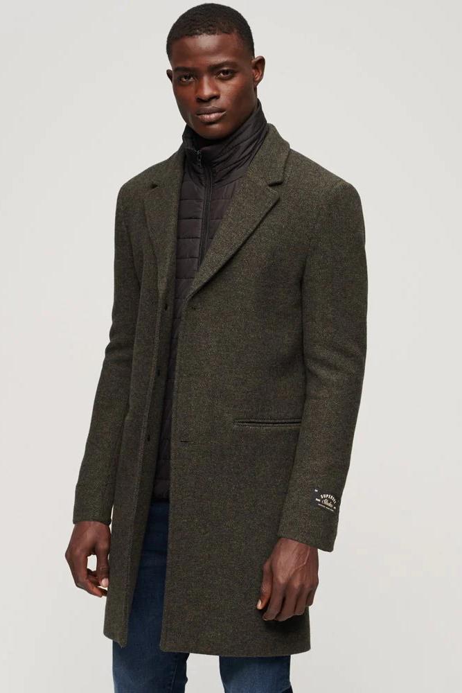 Wool Town Coat Forest Green