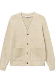 Gary Fleck Wool Cardigan (Light Sand)