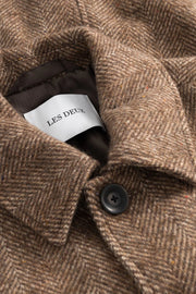 Maximilian Herringbone Wool Coat