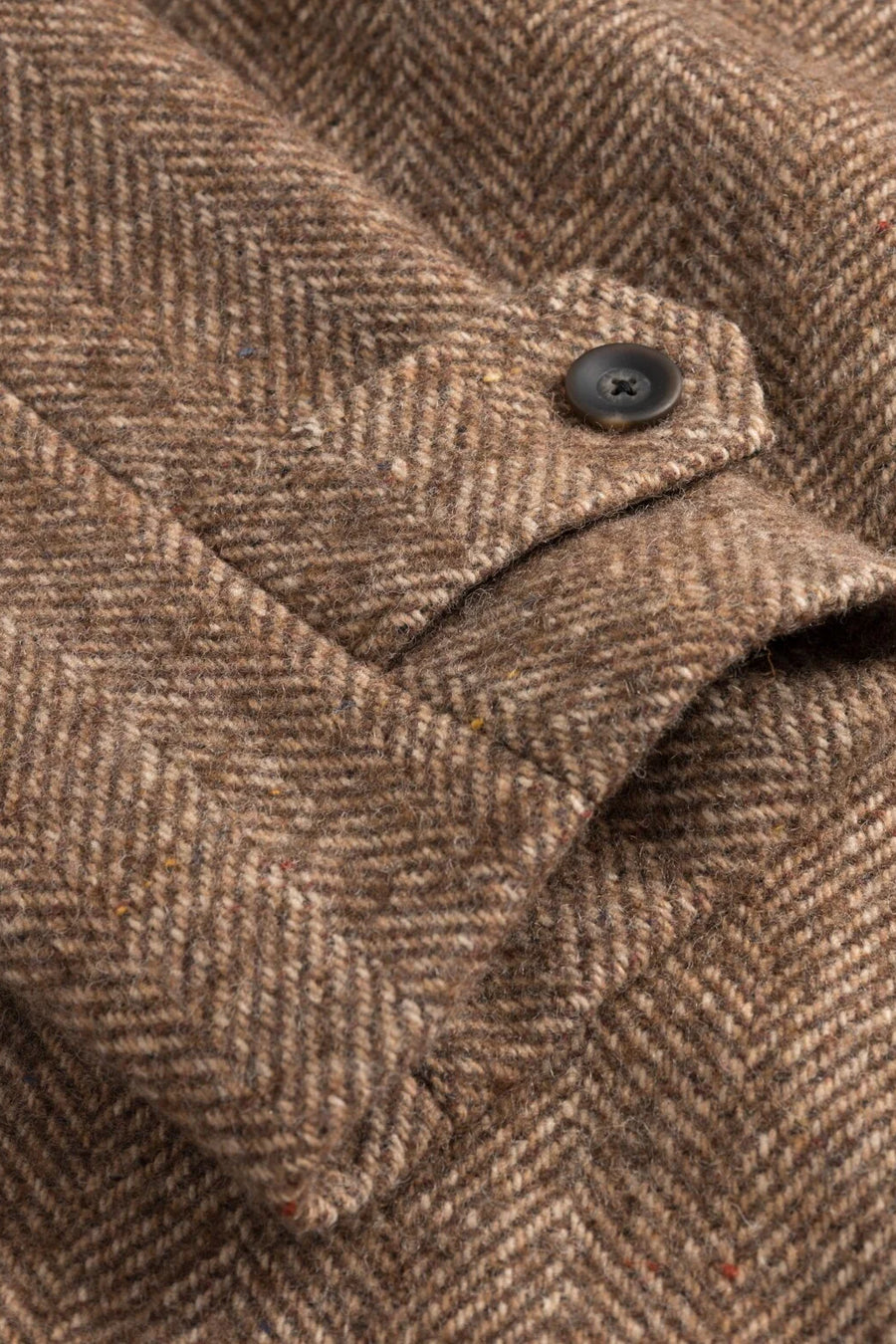 Maximilian Herringbone Wool Coat