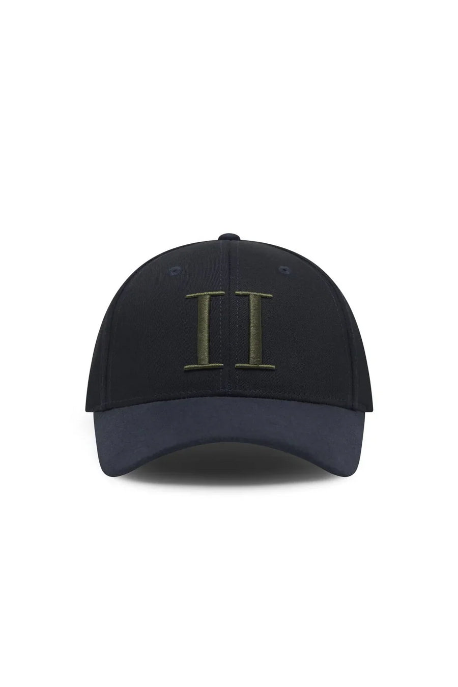 Baseball Cap Suede II (dark navy/chive green) Les Deux