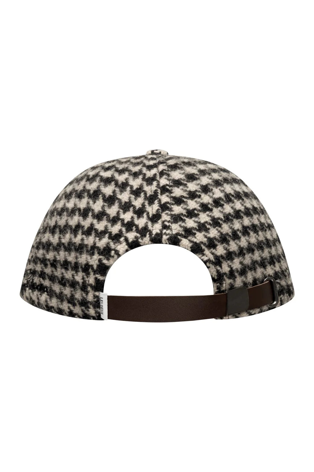 Houndstooth Wool Baseball Cap