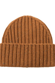 Wells Fleck Rib Beanie (Dark Ochre)