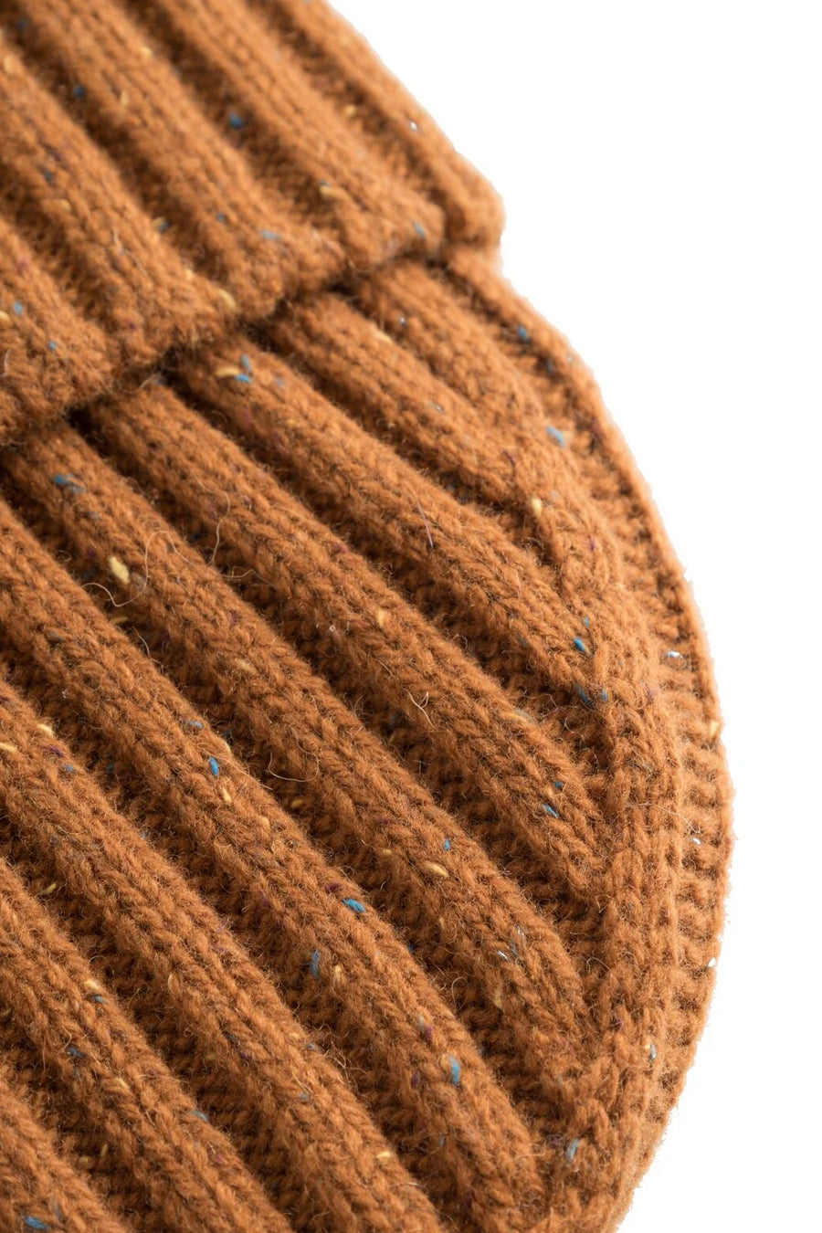 Wells Fleck Rib Beanie (Dark Ochre)