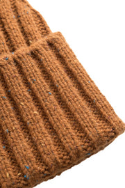 Wells Fleck Rib Beanie (Dark Ochre)