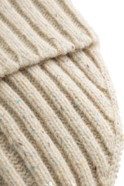 Wells Fleck Rib Beanie (Light Sand)