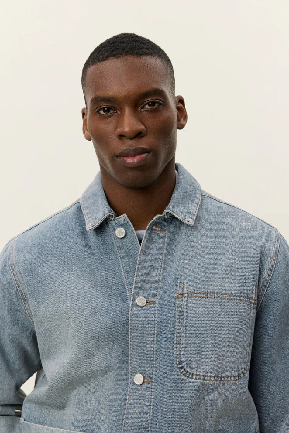 Layton Washed Denim Overshirt Les Deux
