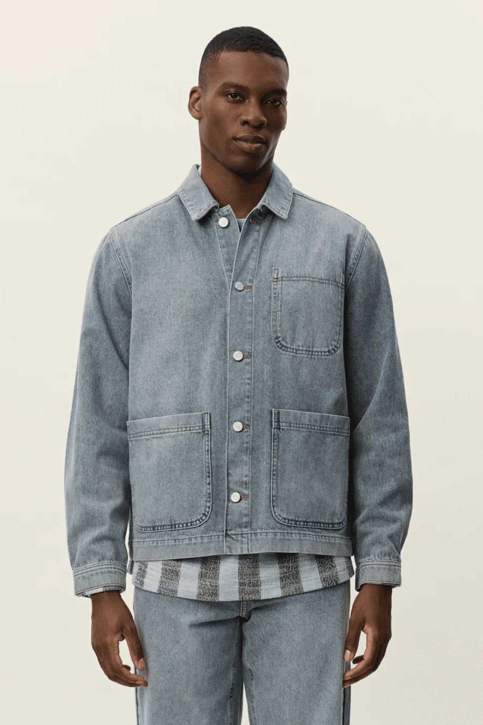Layton Washed Denim Overshirt Les Deux
