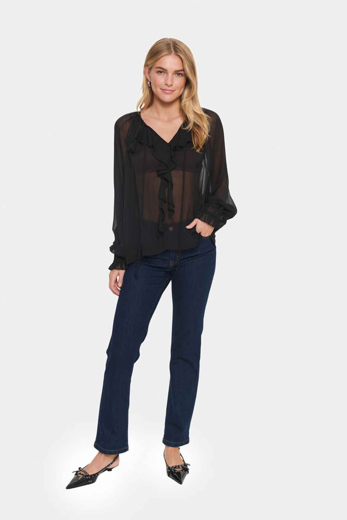 LazieSZ Blouse - Black Saint Tropez