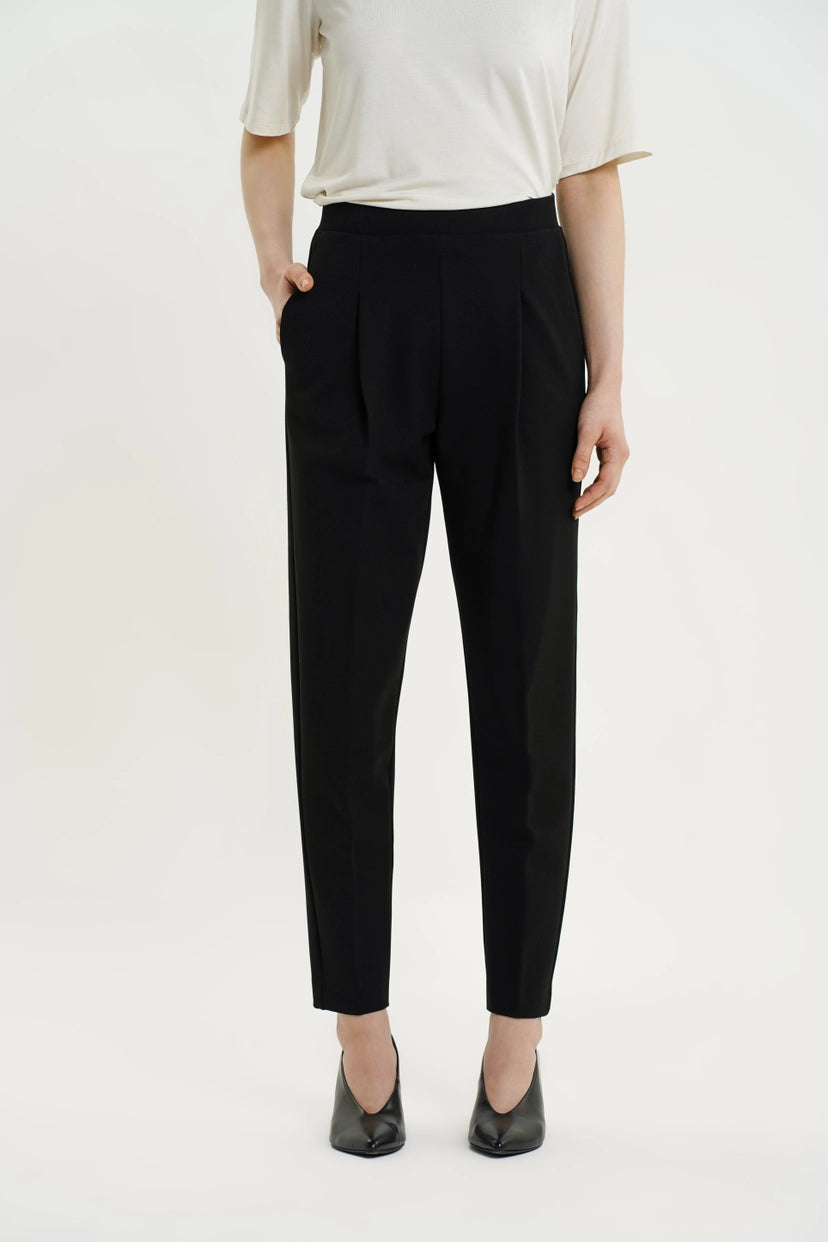 Lee Pleat Pants – Black Residus