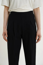 Lee Pleat Pants – Black Residus
