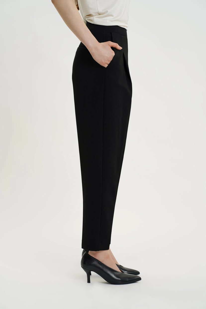 Lee Pleat Pants – Black Residus