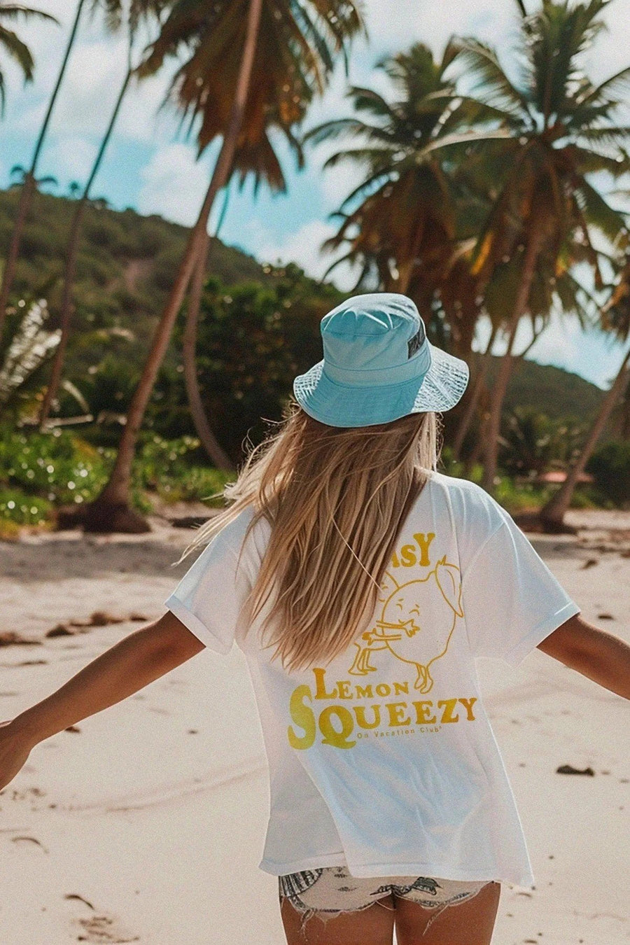 Lemon Squeezy T-Shirt - White On Vacation