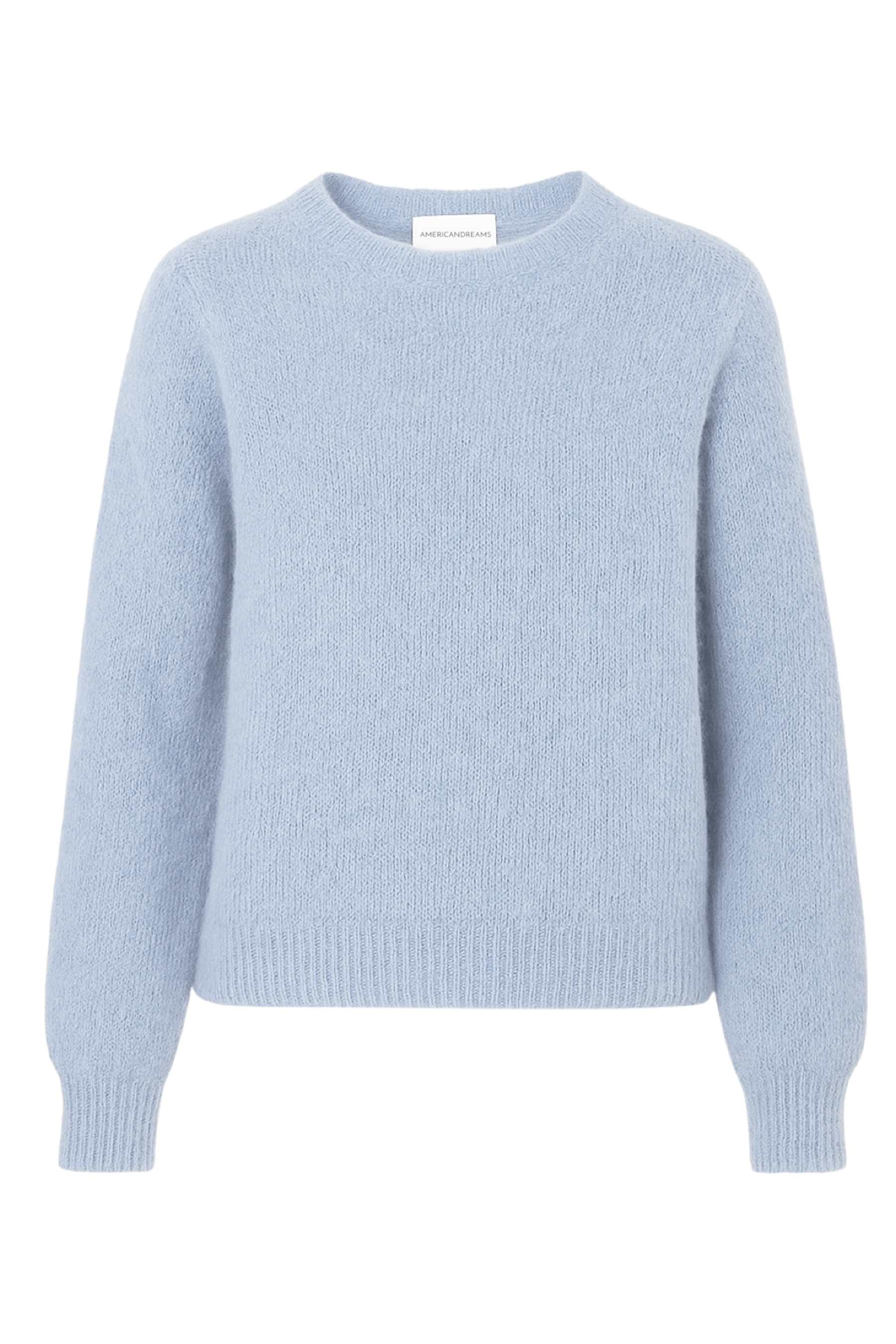 Liana Round Neck Pullover Light Blue Americandreams
