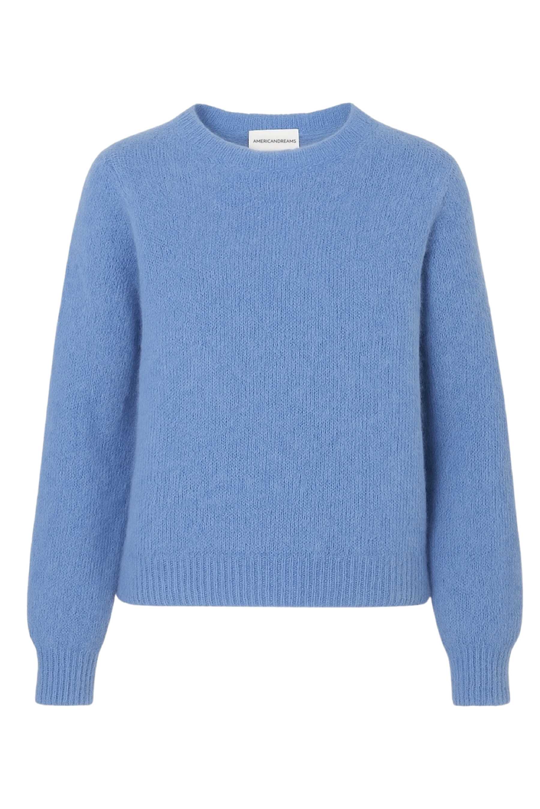Liana Round Neck Pullover Sky Blue Americandreams