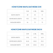 Dark Grey Linen & Cotton Honeycomb Waffle Bathrobe Linen Tales