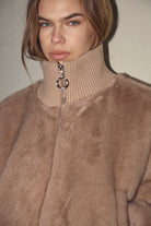 Co'couture FeraCC Faux Bomber Jacket, väriltään Creme