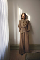 Co'couture LunaCC Tie Blouse, väriltään Taupe
