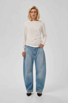 MWHelle Asymmetric Blouse - Snow White