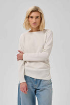 MWHelle Asymmetric Blouse - Snow White