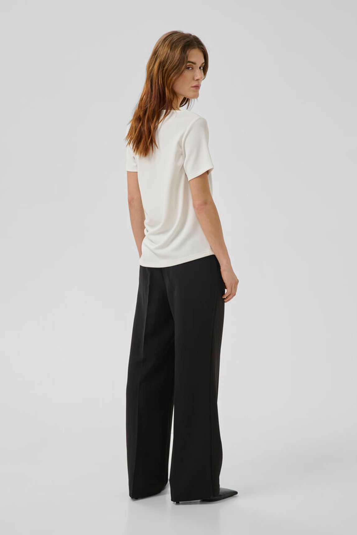 MWHelle Asymmetric Tee - White My Essential Wardrobe