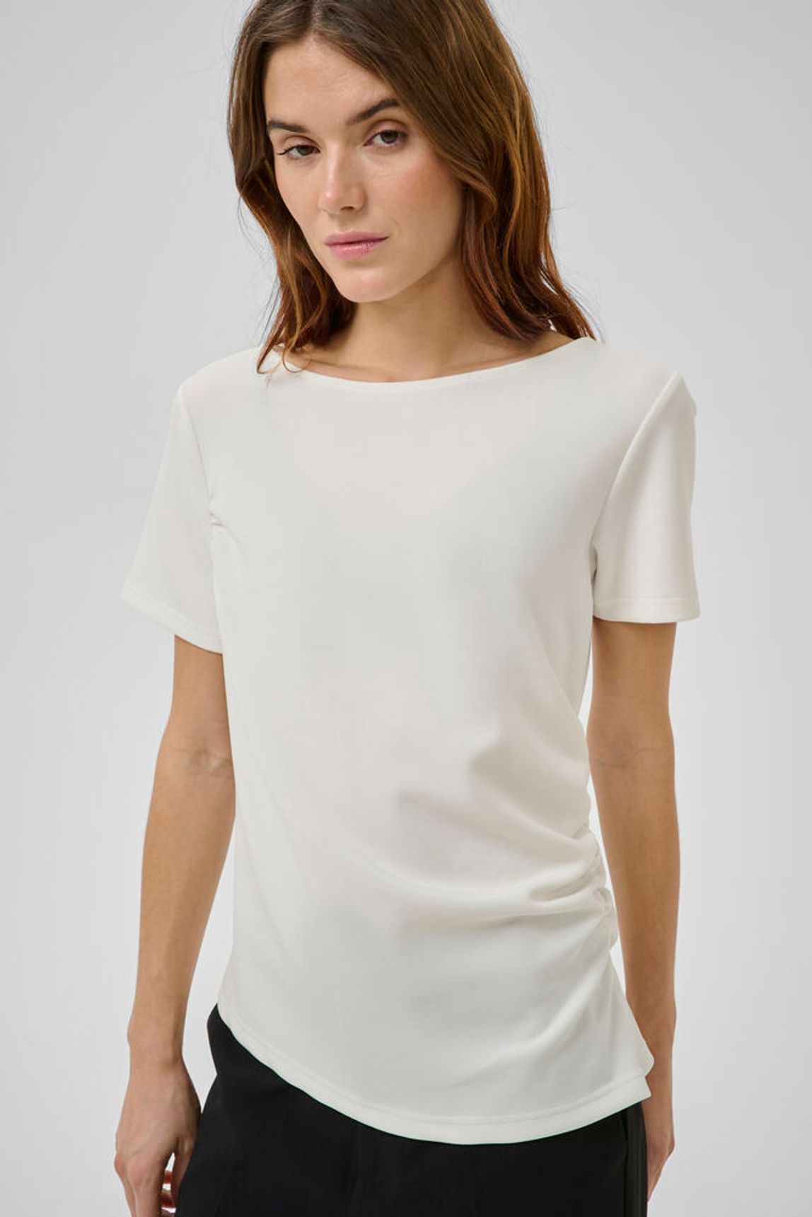 MWHelle Asymmetric Tee - White My Essential Wardrobe